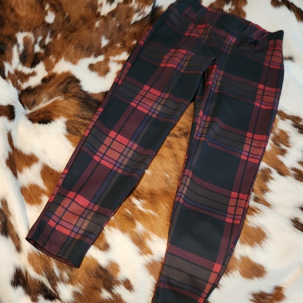 Sanctuary Plaid Leggings Sz Sm
